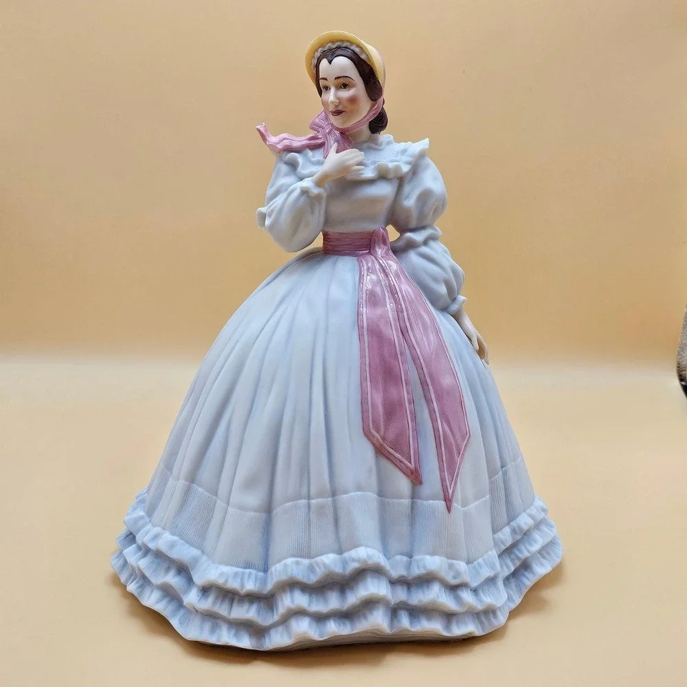 RARE Franklin Mint Melanie Wilkes‎ Porcelain Doll Gone With The Wind Book 1988